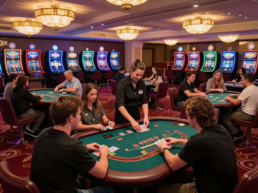 Players experience exciting blackjack strategies at the redefinedelegance casino floor with engaging gameplay.