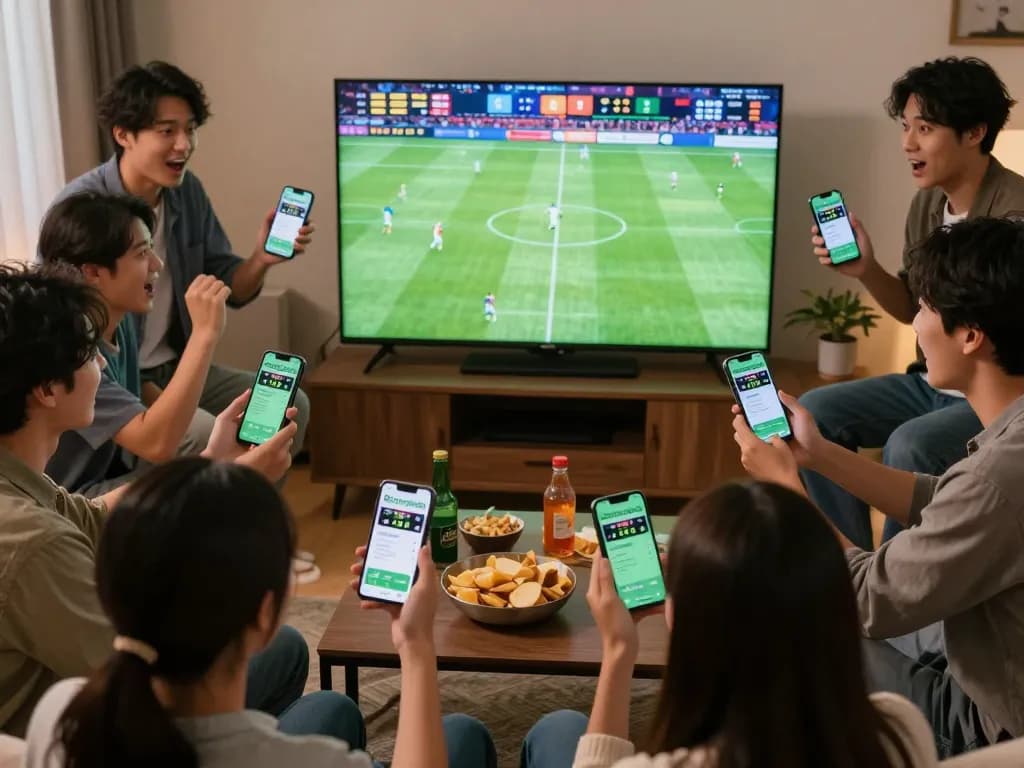 Bongdalu users eagerly engaging in sports betting as they analyze live odds during an exciting match.