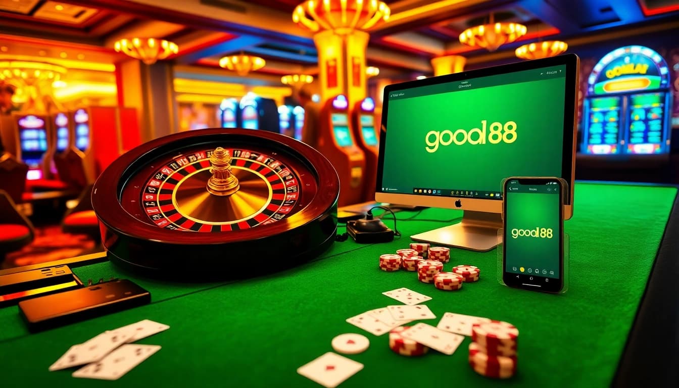 Experience immersive gambling with the engaging platform at https://good88k.co/ featuring roulette and poker chips.