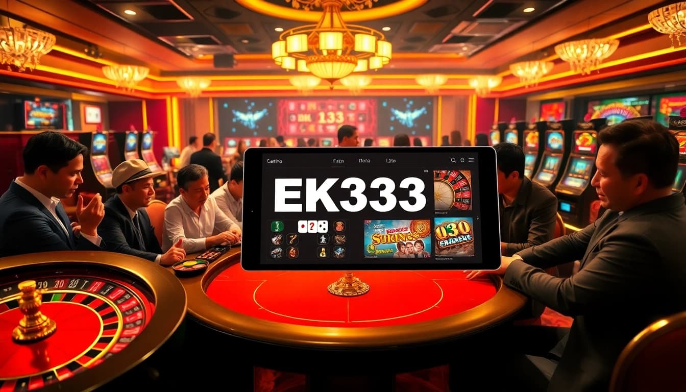 Engage in thrilling gameplay at EK333's premium casino experience with vibrant tables and modern technology.