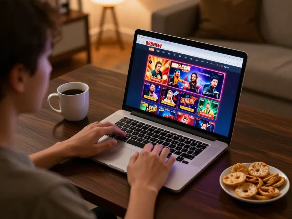 Experience thrilling games at 888NEW COM with an engaging online gaming setup.
