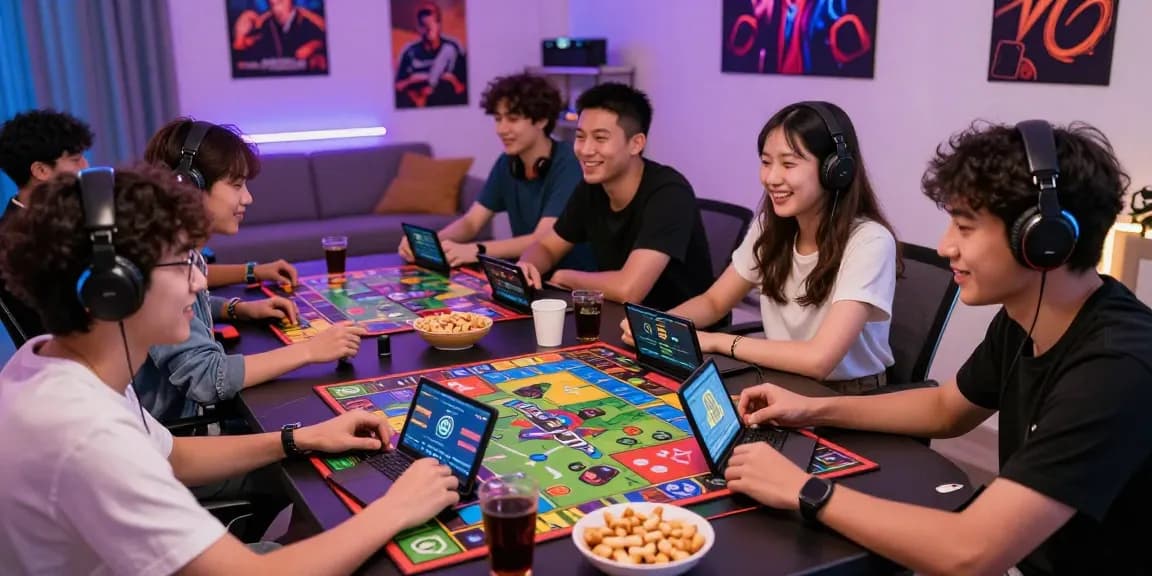 Exciting gaming night with players engaging in the 663bet app for real money.