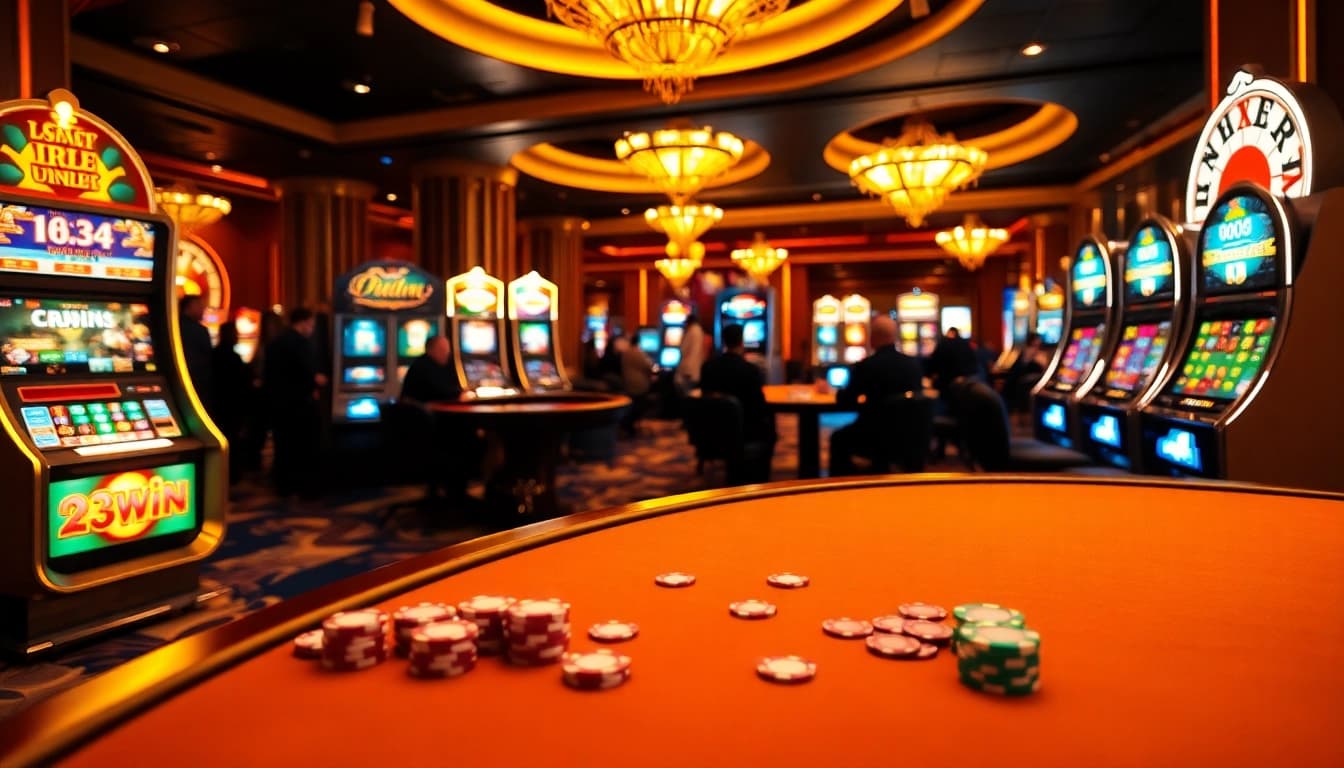 Experience thrilling gameplay at 23win casino with exciting tables and vibrant slots.