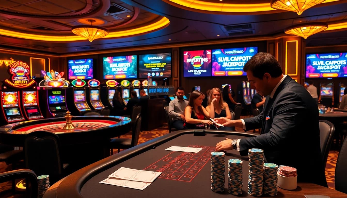 Exciting gameplay scene at a luxurious casino featuring promotions from https://nk88zz.bio/