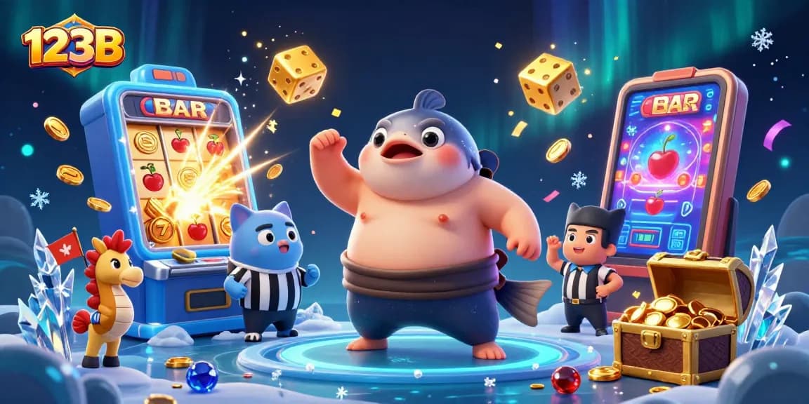Experience thrilling gameplay at 123B with a vibrant underwater casino scene filled with excitement and wins.
