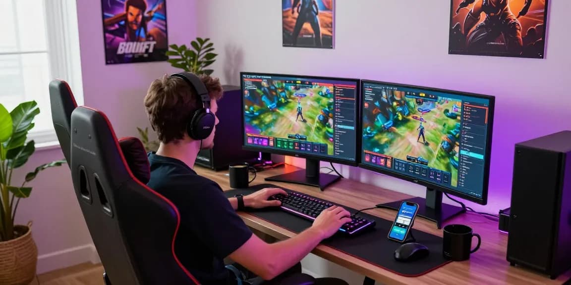 Enjoying mahajitu online gaming and betting experience with multiple screens and vibrant atmosphere.