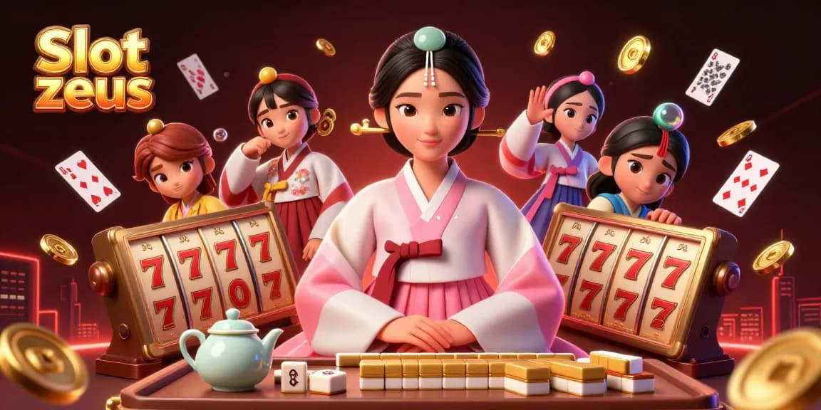 Win big with Slot zeus, featuring vibrant visuals of slot reels and lucky symbols.