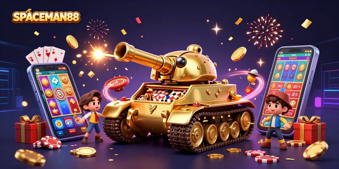 SPACEMAN88 menawarkan pengalaman kasino mini di dalam tank kumbang emas 3D yang penuh keajaiban.
