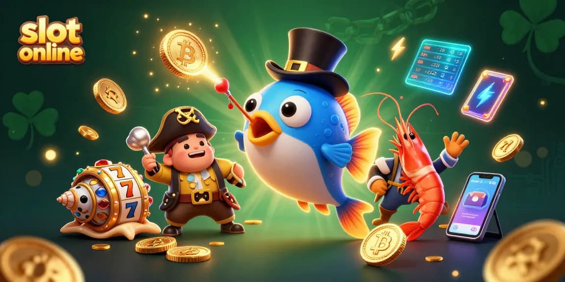 Spin to win with slot online, featuring lively characters and dynamic elements in a captivating scene.
