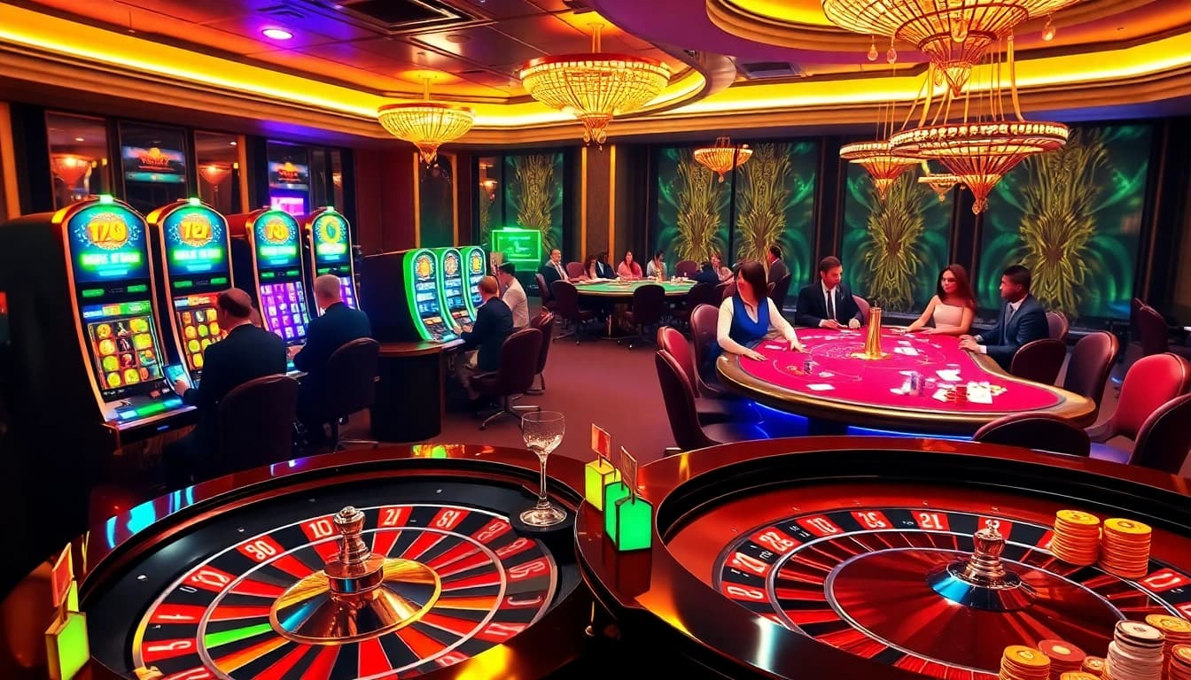 Players engaging in thrilling roulette action at 79king com's luxurious casino.