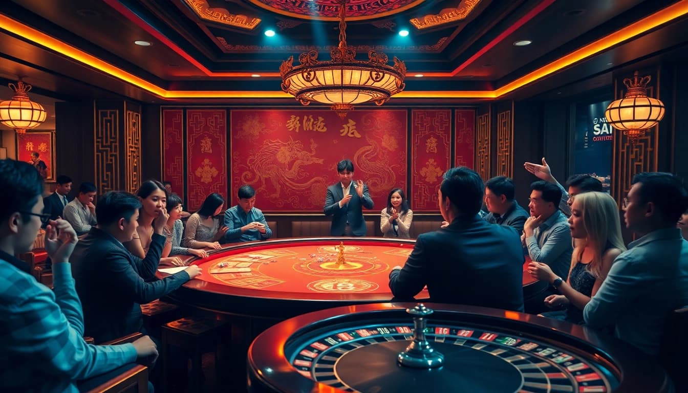 Engage in the excitement of togel china with a luxurious casino live draw setting.