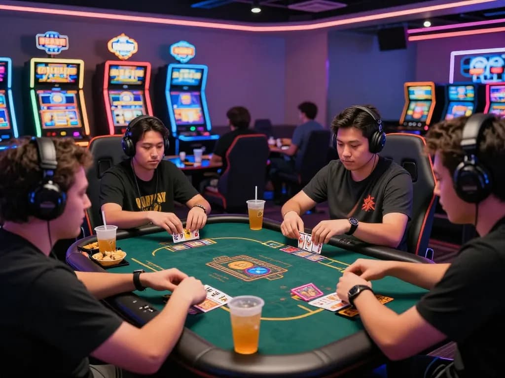 Players enjoying the thrill at 789 Club with the link tải 789club mới nhất highlighted in an energetic gaming atmosphere.