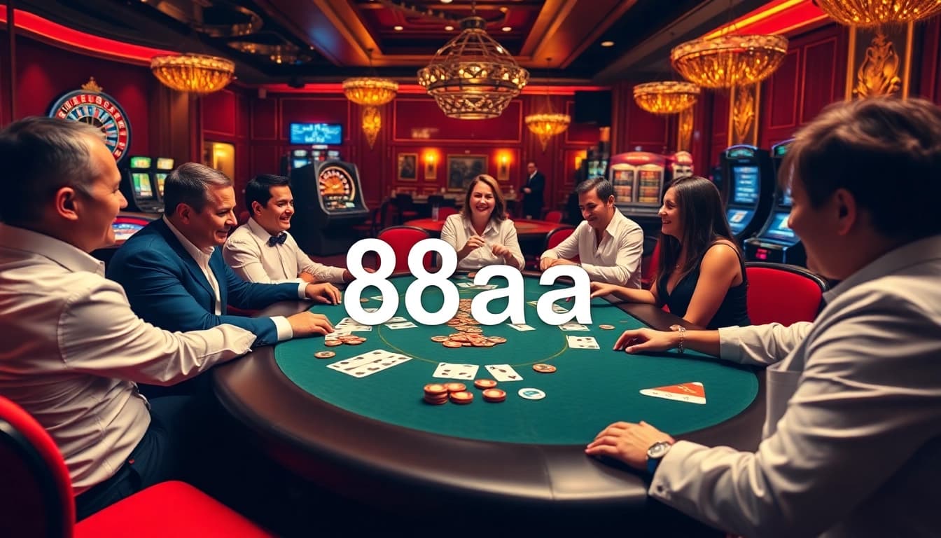 Experience the thrill of 88aa with professional poker games and exciting casino elements.