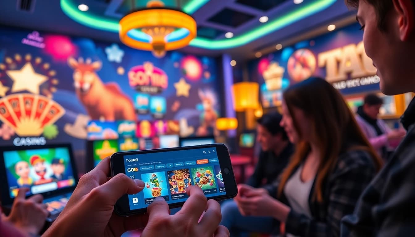 Players enjoying the GO88 gaming platform with vibrant digital interfaces and modern designs.