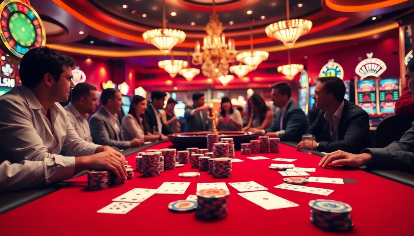Experience the excitement of table games at https://tx88.green/ casino with vibrant poker chips and an engaging atmosphere.