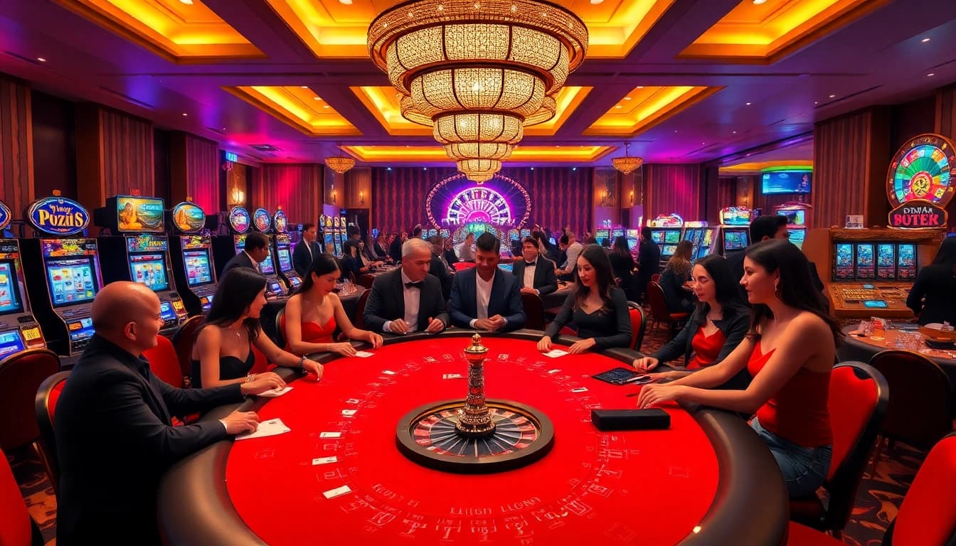 Engaged players enjoy high-stakes games at https://789win223.com/, showcasing luxury and excitement in the casino.