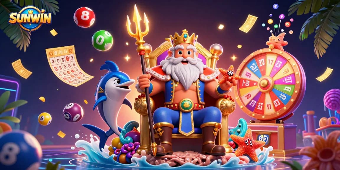 SUNWIN brings excitement to your gaming experience with colorful lottery elements and festive visuals