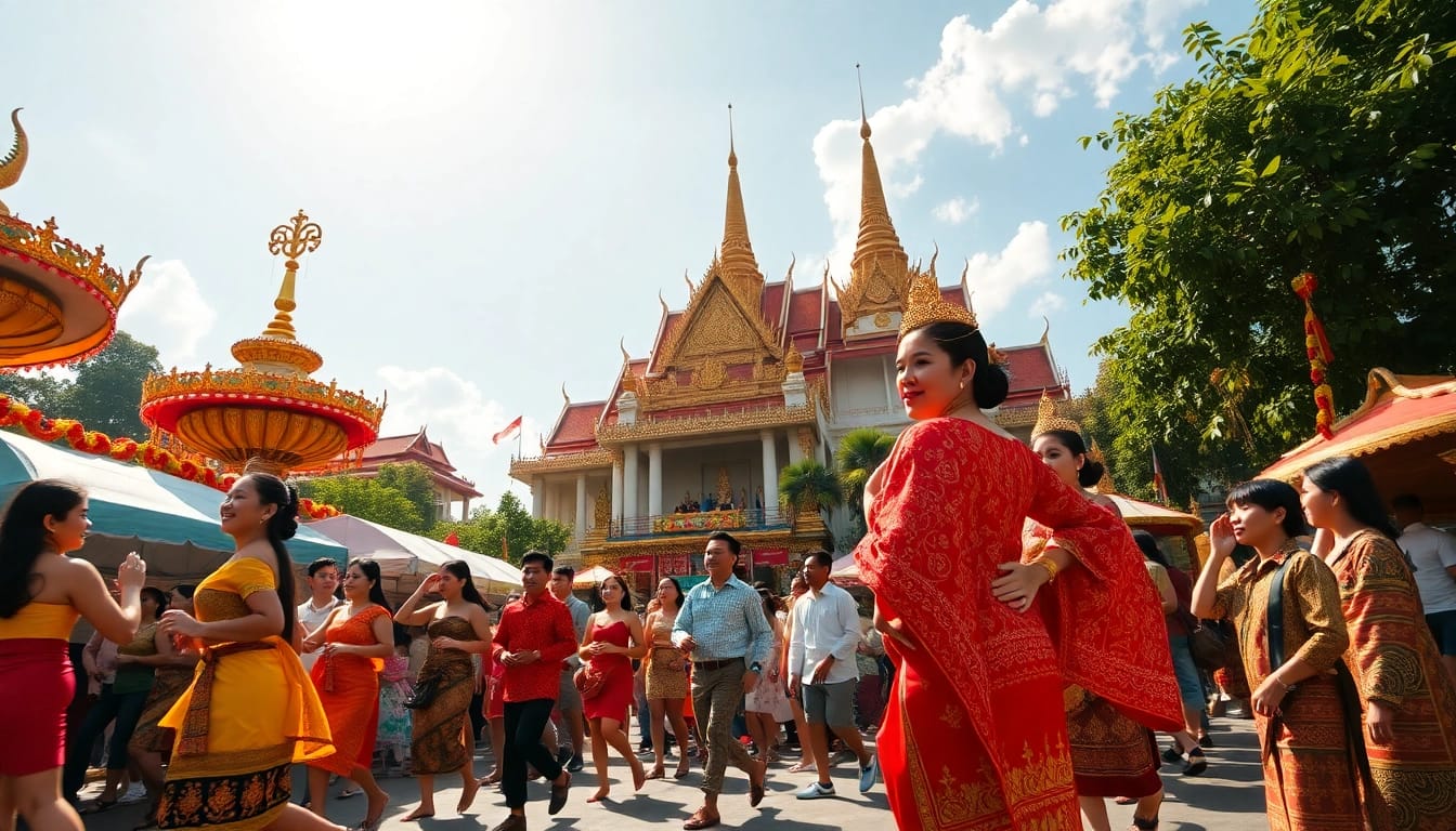 เฉลิมฉลองที่ 8siam.vip กับการเต้นรำด้วยชุดประจำชาติที่มีสีสันสดใสและภูมิทัศน์ที่สวยงาม