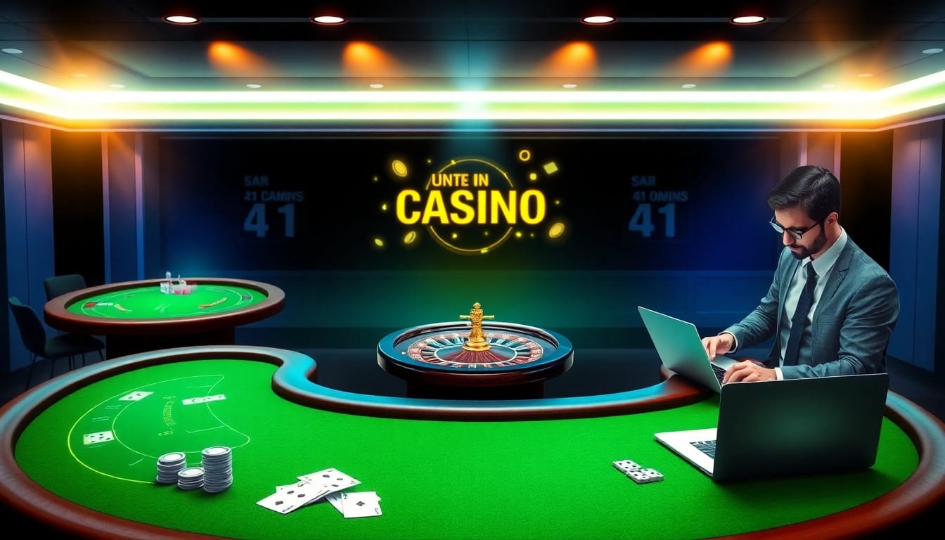 Engaging scene showcasing luxurious casino tables with dynamic interfaces at https://bem88v.com/ illustrating thrilling online gambling.