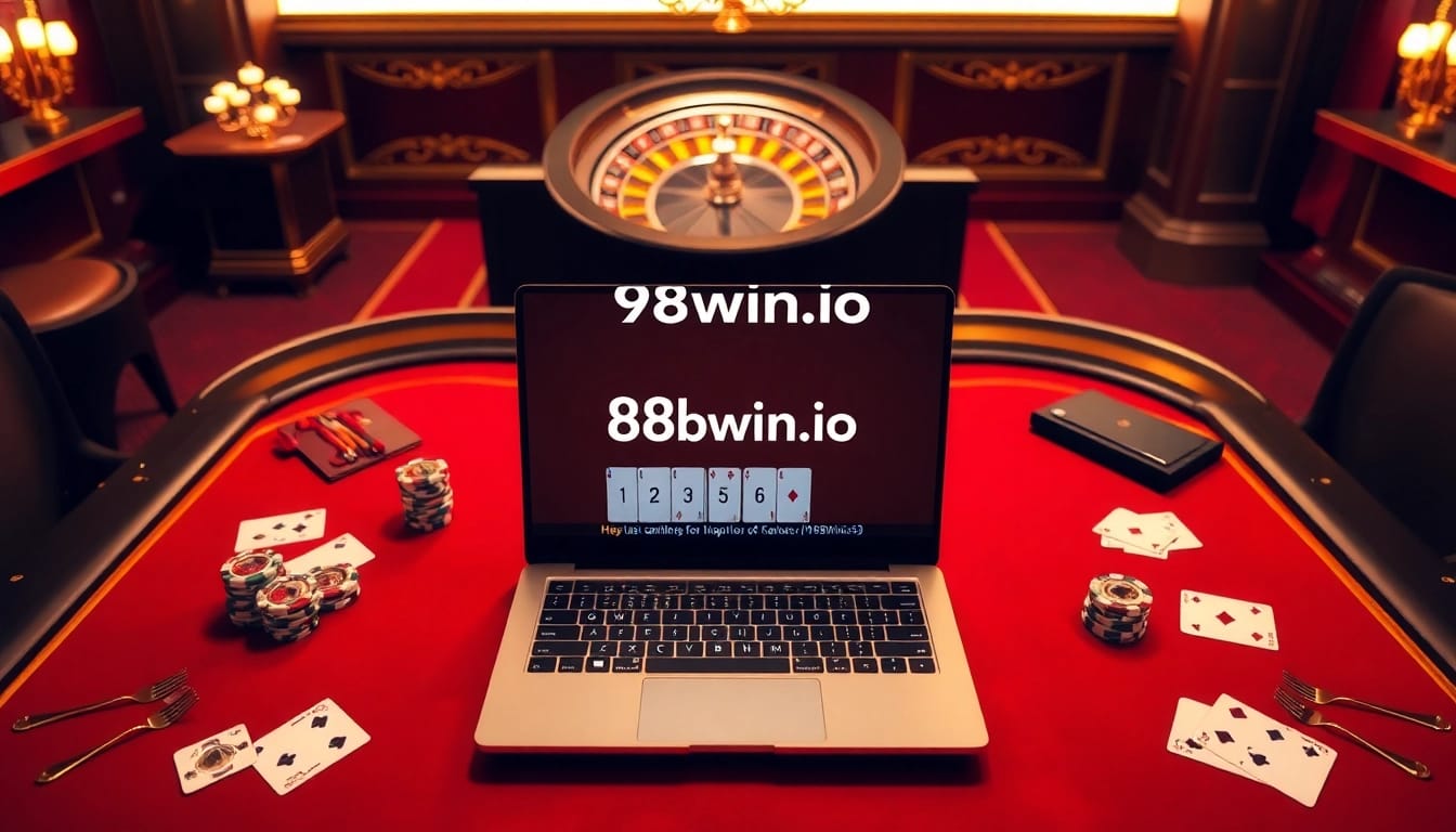 Experience the excitement at https://98win3h.io/ with luxurious casino visuals featuring poker tables and chips.