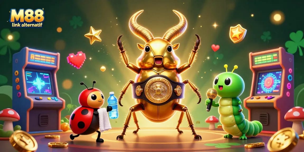 Experience the vibrant world of M88 link alternatif with a thrilling 3D casino showdown.