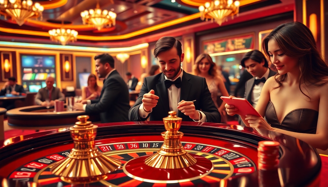 Experience high-stakes excitement at https://rr88k1.com/ with a vibrant casino atmosphere showcasing roulette and poker action.
