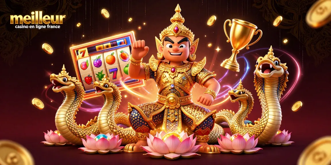 Experience the thrill at meilleur casino en ligne france with vibrant 3D slot reels and regal characters.