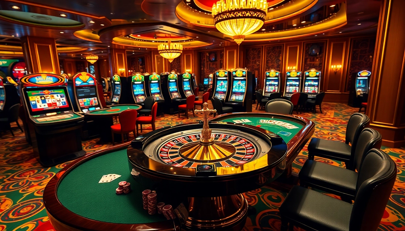Experience the thrill of gaming with link jun88 at a luxurious casino table full of action.