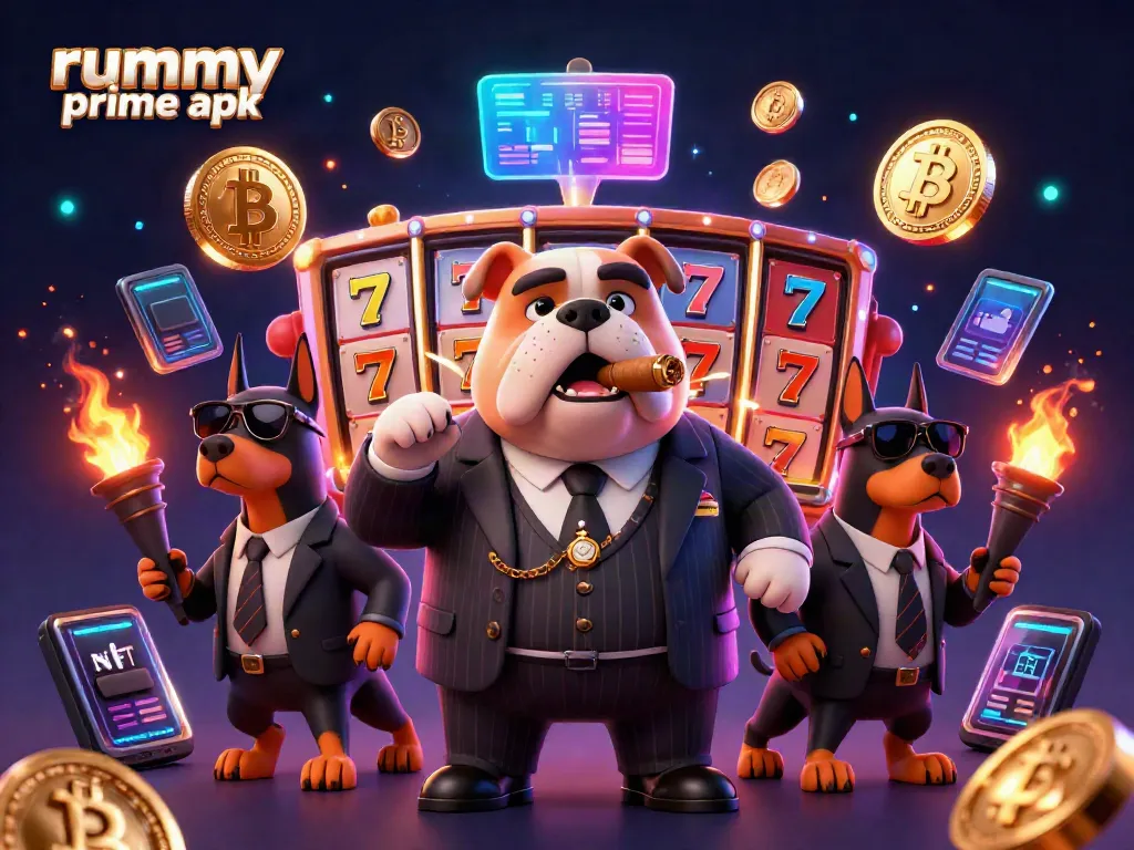 Engage in thrilling online gameplay with rummy prime apk, featuring vibrant slots, dog bodyguards, and a mafia boss.
