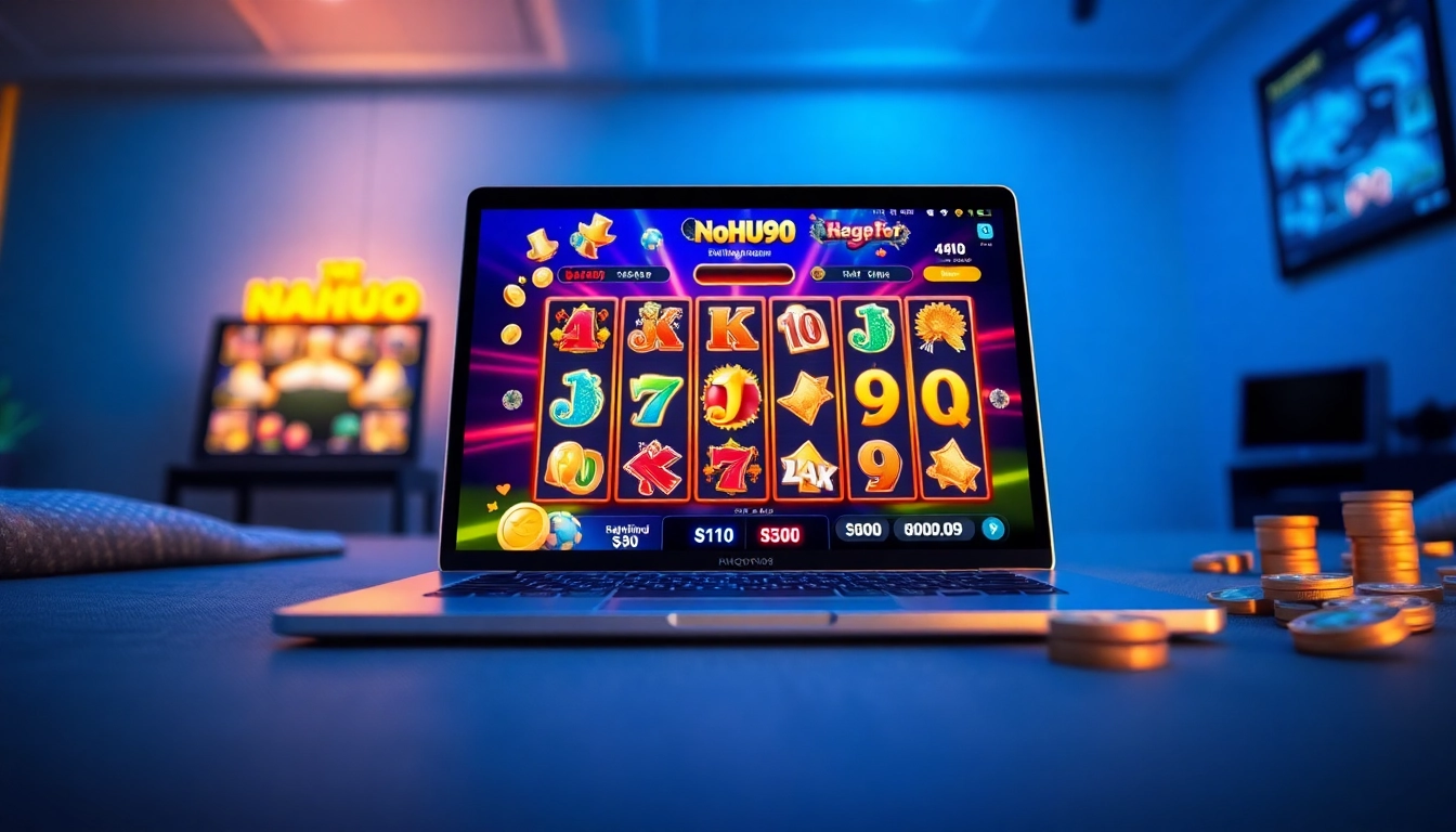 Experience thrilling slot games on NOHU90 with vibrant graphics and jackpot excitement.
