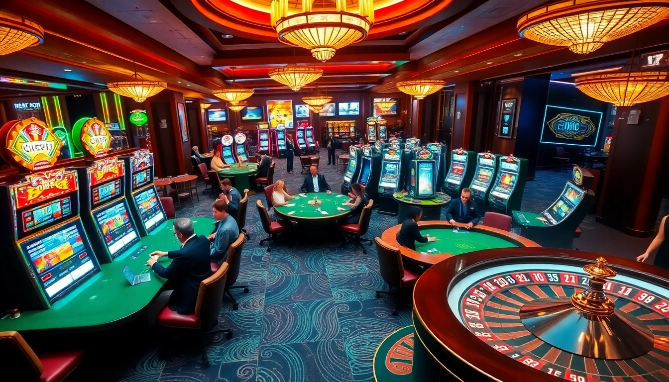 Players enjoying high-stakes poker and vibrant slots at nhacaiuytinvn.us.com