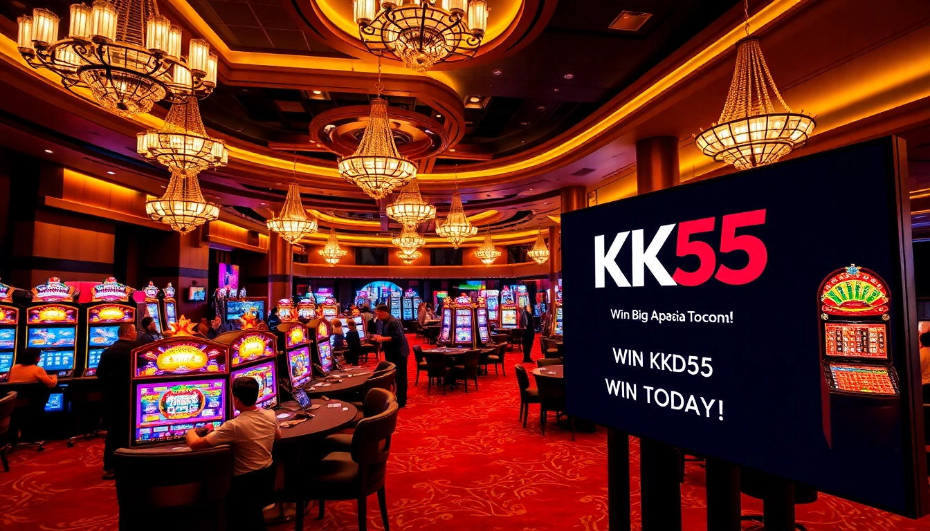 Experience the thrill of winning at KK55 with luxurious casino games and vibrant action.