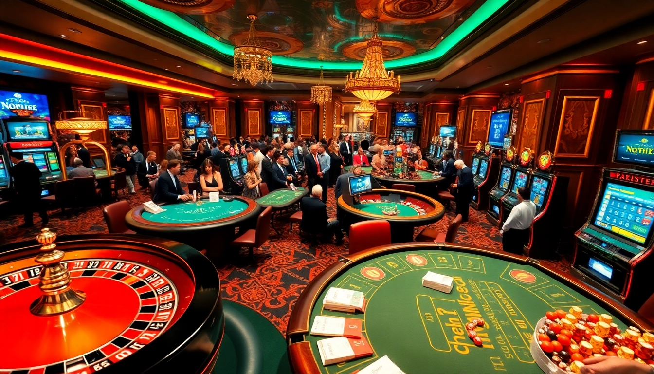 Players enjoying various games at nohu.com, capturing the thrill of casino action with vibrant tables and slots.