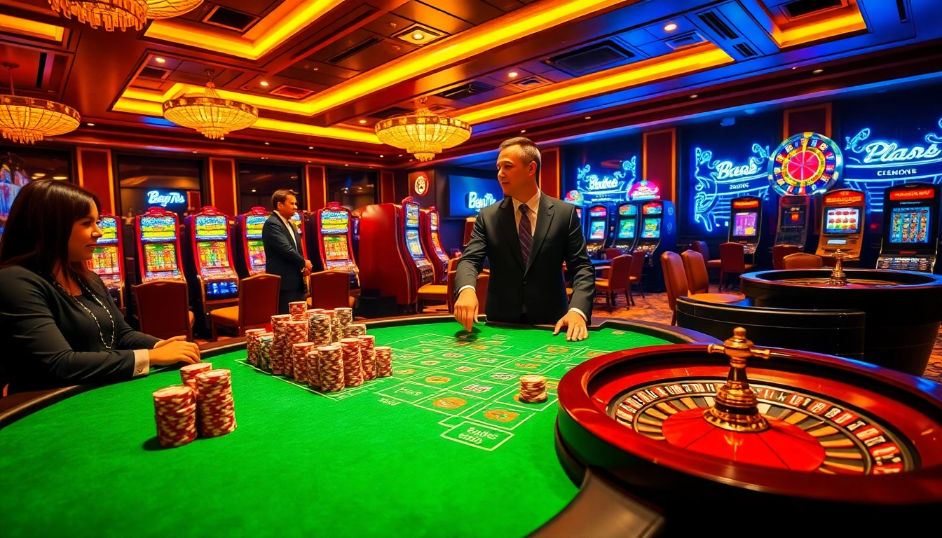 Engage in thrilling blackjack at Bay789's luxurious casino table, vibrant poker chips and cards enhancing the excitement.