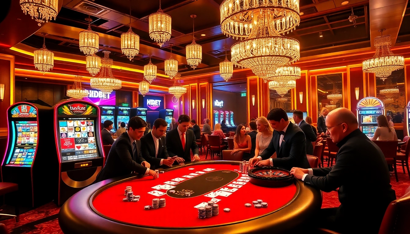 Experience HDBET at a high-stakes poker table filled with excitement and professional gamblers.