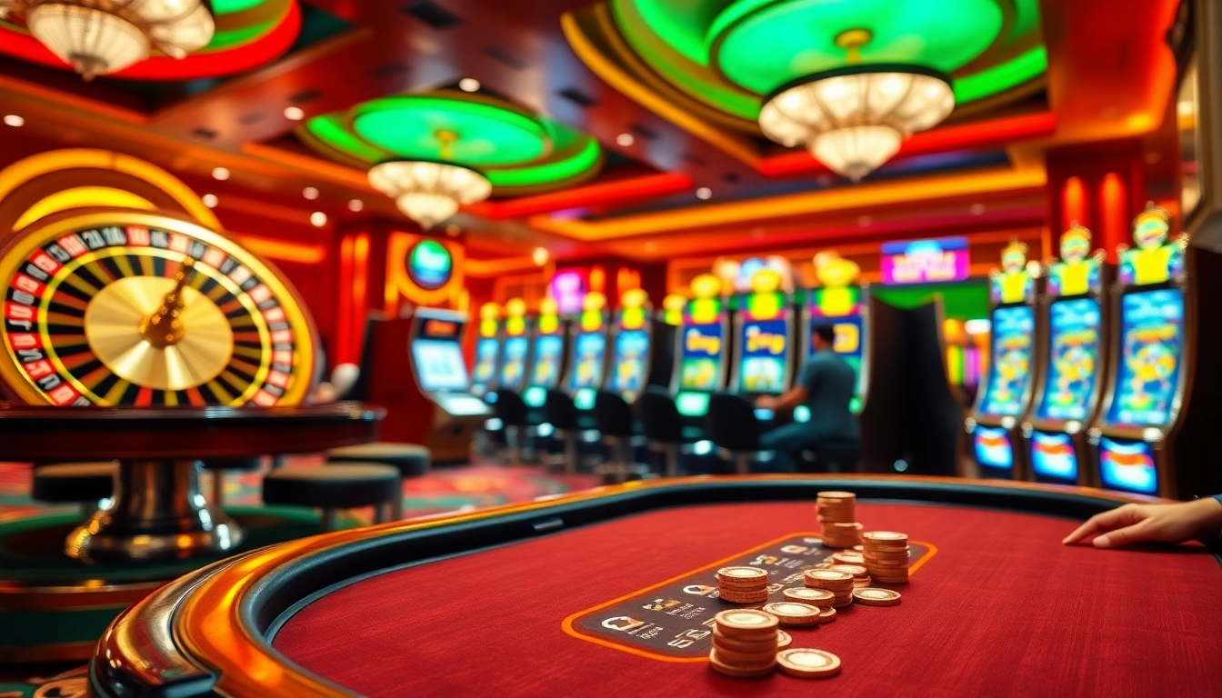 Lazadatoto offers an exciting gambling scene with poker, roulette, and vibrant slot machines.