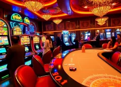 Casino slot gacor machines attracting eager players in a luxurious gaming environment.