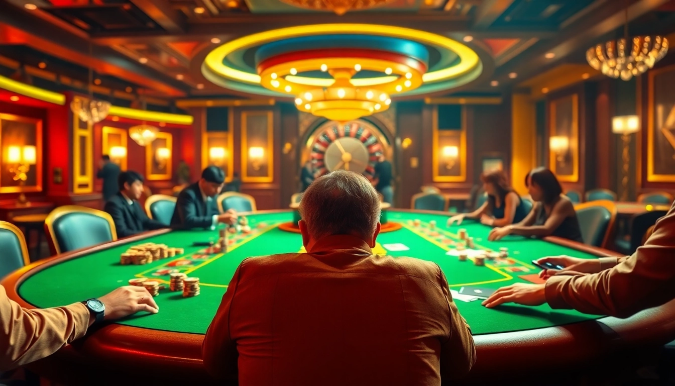 K88 poker chips and cards showcased on an elegant gaming table in a luxurious casino.