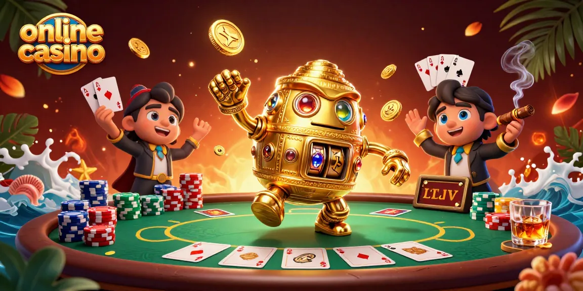 Spin the reels and enjoy the vibrant experience of online casino gaming with energetic characters.